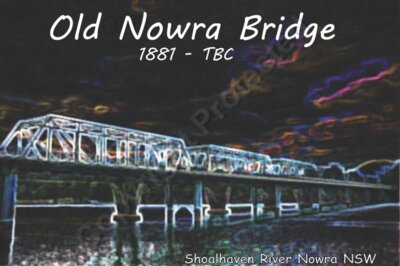 Nowra Bridge 1881   TBC Ulluminated Shoalhaven River Nowra NSW