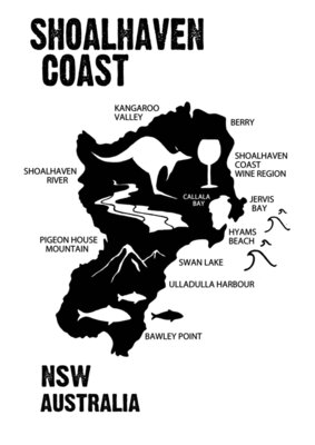 Shoalhaven Coast Map Design