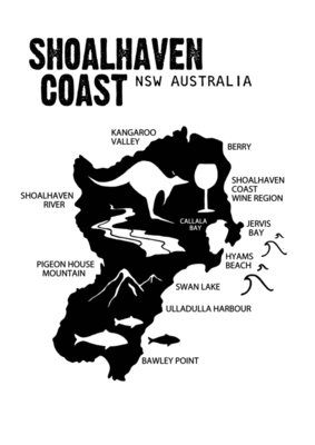 Shoalhaven Coast Map Design 2